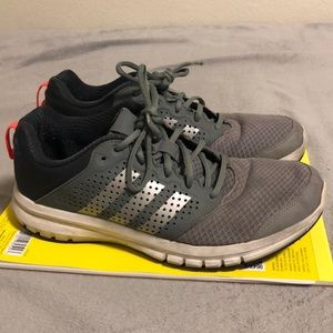 Adidas running shoe grey  size 9